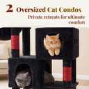 Hey-brother Cat Tree Tower with Stable L-Shaped Widen Base, Condo, MPJ086BR, 68.5 inches