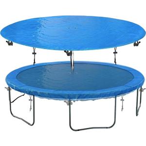 SIHAIAN 14 Ft Winter Trampoline Cover 816 Ft Trampoline Cover, Easy to Install Trampoline Protective Cover, Waterproof Trampoline Covers, AntiUV, Snow, DustProof Trampoline Weather Cover Blue