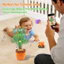 Talking Cactus Toy for Babies 6+ Months & Toddlers - Dancing Singing Repeating Cactus Toy with 10 Songs & Lights, Interactive Plush Gift for Kids Age 1 2 3 4 5 6, for Kids