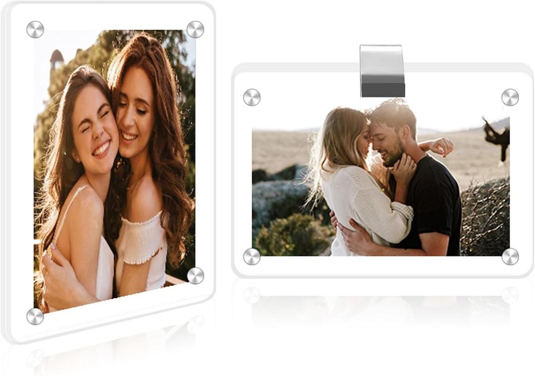 Acrylic Magnetic Photo Visor Clips For Cars, Car Picture Frame Visor Clip, Car Visor Clip For Pictures, Car Visor Picture Clip, Personalized Car Picture Frame, Car Picture Holder