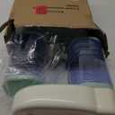 Automatic Dog Cat Feeder and Water Dispenser Gravity Food Feeder and Waterer Set with Pet Food Bowl for Small Medium Dog Puppy Kitten, Large Capacity 1 Gallon x 2 (Green)