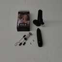 Electric Milk Frother Handheld: Rechargeable 3 Heads 3 Speeds Portable Stainless Steel Drink Foam Mixer with LED Digital Display for Milk Coffee, Lattes, Cappuccino, Matcha (Black)