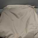 Outdoor Chair Cushions Set of 4, Waterproof Backrest and Deep Seat Cushion Set for Patio Furniture, Outdoor Sofa Replacement Cushions with Removable Cover, 24 x 24 Inch, Cream