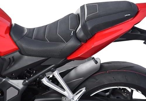 Motorcycle Lower Rider & Passenger Comfort Seat Fit for CB650R CBR650R 2024 2025 2026, Front Rear Solo Saddle Back Cushion Pillion Pad, Black