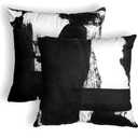 Vineland Throw Pillow Covers Set Black and White Abstract Farmhouse Cushion Case 20 x 12 Inch, Double-Sided Printing, Square Decorative Pillowcase for Home Car Sofa Decor