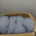 Blazing Needles Solid Twill Swivel Rocker Chair Polyester Cushion, 48" x 24", Steel Grey (CUSHION ONLY)