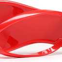 Women Flip Flops Jelly Shoes Thong Sandals Flat Slides Clear Jellies Pool Slippers Bathroom Summer Beach Size 8 Ladies Non Slip Dress Comfortable Quick Drying Soft (Red)