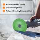 HARFINGTON 5 Pack Glass Cutting Disc 4 Inch for Angle Grinder Diamond Cutting Disc Ultra-Thin Saw Blade Wheel with 7/8" Arbor for Cutting Grinding Jade Crystal Tile Ceramic