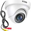 ZOSI 2MP 1080P HD Security Dome Camera Outdoor Indoor, IP66 Weatherproof Surveillance CCTV Camera (Hybrid 4-in-1 HD-CVI/TVI/AHD/960H Analog CVBS), 80ft IR Night Vision, 90 Wide Angle, 24PCS LEDs