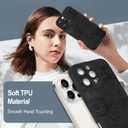 Fiyart Designed for iPhone 16 Pro Max Case Cute Flower Floral Sunflowers Design,Soft Slim TPU Anti-Scratch Phone Cover for Women Girls 6.9"-Black