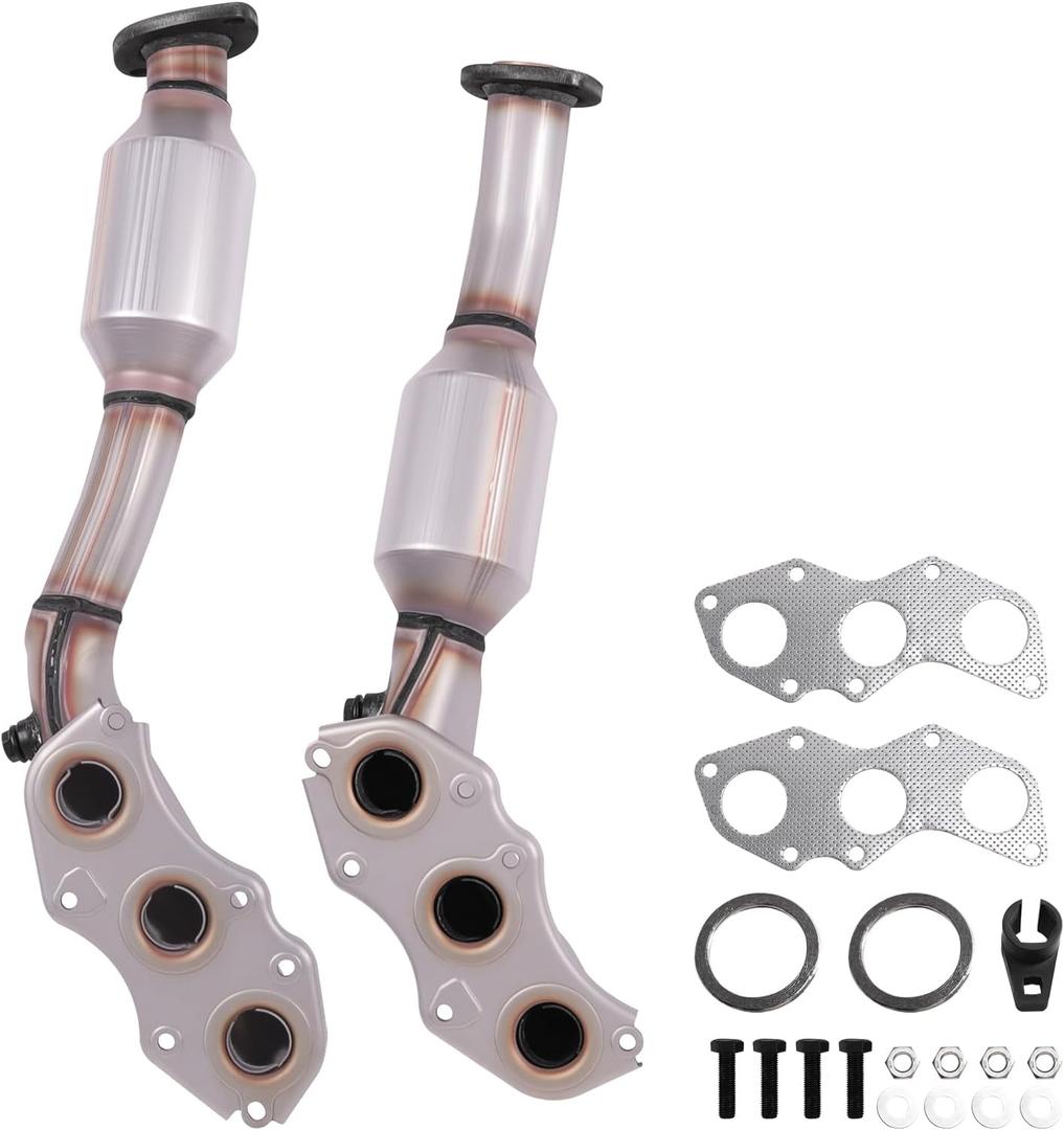 Front Catalytic Converter Kit Compatible with 2016-2017 IS300 RC300 & 2006-2015 GS300 IS250 & 2007-2015 GS350 & 2015-2017 RC350 2.5L 3.5L Engine, OE Replacement # 674640 674641