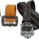 costumebase Johnny The Sparrow Sun + Flower + Baldric Sword Pirate Belt Set of 3 Waist Belts Props (X-Large)