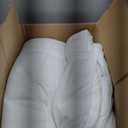 EASELAND Queen Size Down Alternative Comforter - Quilted Duvet Insert for All Seasons, Soft Lightweight with Corner Tabs, Summer Winter Warm Bedding, White 8888 Inches