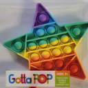 GottaPop Push & Pop Bubble Fidget Sensory Toy, Star(5Pack)