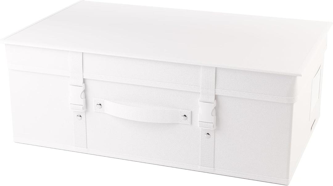 HANGERWORLD Wedding Dress Storage Box Bridal Gown Preservation Kit including 10 sheets of Archival Acid Free Tissue Paper (Medium, White)