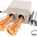 CYDZSW 12V 800W Car Heater Battery Powered, Windshield Window Defroster Defogger, Electric Seat Heater Kit Inside the Car, Portable 12 Volt Heaters for Golf Cart Truck and UTV