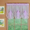 Today's Curtain Emelia Original Voile Fan Insert, Lilac, 30"W x 40"L