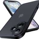 for iPhone 17 Case, [Ribbed Non-Slip Sides] [Military-Grade Drop Protection] [Full Camera Protection] Anti-Yellow Soft-Touch Shockproof Slim Phone Case for iPhone 17, Black