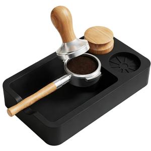 Espresso Tamping Mat, Coffee Tamper Mat, Espresso tamping station and knock box