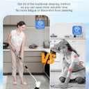 Electric Spin Scrubber Bathroom Scrubber - Cordless Shower Scrubber with Adjustable Handle, 2 Speeds, Bathroom Scrubber with 8 Replaceable Brush Heads, Power Scrubber for Bathroom Bathtub Cleaning