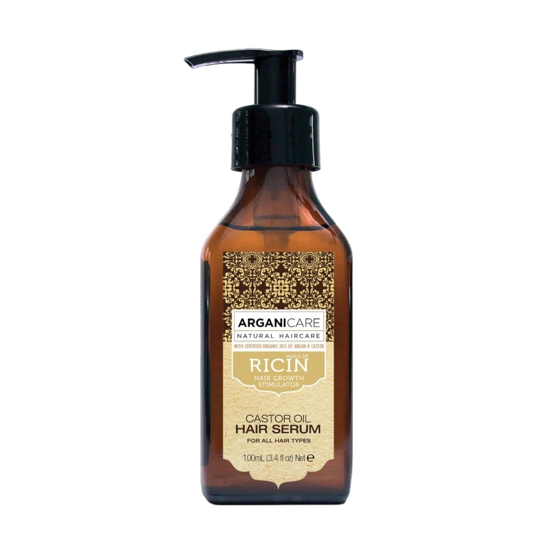 Arganicare | Castor Range | PROTECTIVE SERUM | Castor Oil | Strengthens & Restores Hair | Fights Breakage & Promotes Growth | Intense Hydration | For All Hair Types | 3.38 fl oz