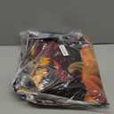 10x8ft Fall Backdrops for Photography Glitter Rustic Wooden Barn Door Fall Photo Backdrop Hay Bales Flowers Pumpkins Autumn Harvest Background Warm Thanksgiving Decorations for Outside (Brown)