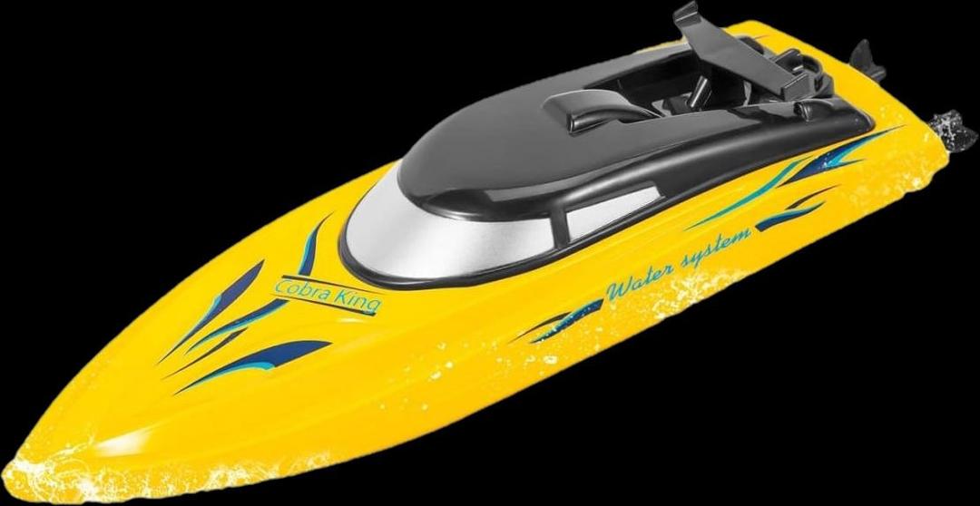 Remote Control Boat, Rc Boat For Adults And Kids, 25Kmh Speed Fast Rc Boats For Pool And Lake, 2 Rechargeable Batteries, Led Light, Remote Control Water Toys For 8-13 Boys Girls