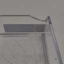 iDesign Clarity Plastic Divided Drawer Organizer, Storage Container for Vanity, Bathroom, Kitchen Drawers, 8" x 16" x 2", Clear,40850