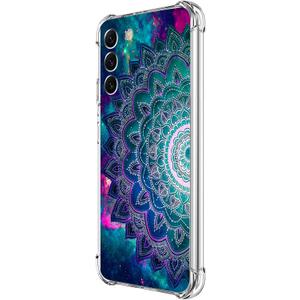 Galaxy S23 Case, Mandala Flower Space Drop Protection Shockproof Case TPU Full Body Protective Scratch-Resistant Cover for Samsung Galaxy S23 5G