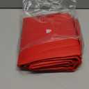 SASTYBALE Red Vinyl Tablecloth with Flannel Backing, Waterproof PVC Tablecloths for Rectangle Tables, Plastic Wipeable Table Cloths for Dinner, Kitchen and Party(60 x 120 Inch)