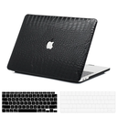 Coal Black Crocodile Pattern MacBook Hard Protective Case For Macbook 12x8.5"