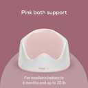 Angelcare Baby Bath Support (Pink) | Ideal for Babies Less than 6 Months Old