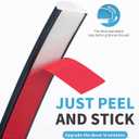 Art3d 25 FtPeel and Stick Trim for Backsplash Tile Edge, Self-Adhesive Liner for Corner Decor in Black