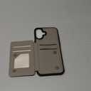 Vinich for iPhone 16 Plus Wallet Case with Card Holder, RFID Blocking Credit Slots Kickstand Shockproof Phone Cover Fit for iPhone 16 Plus 6.7" Gray