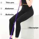 2 x 21 Fitness Resistance Bands-4 Tube Pedal Ankle Puller,Pedal Resistance Band with Handle,Resistance Bands,Strength Training, Tummy, Waist, Arm, Leg Slimming, Home Gym Exercise Equipment
