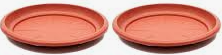 15 Inch Plant Saucer,  Plant Plates to Catch Water, Pebble Tray for Plant Humidity, Flower Pot Saucers for Indoor and Outdoor Garden(2PCS)