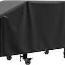 Griddle Cover for Blackstone 36 Inch Griddle and More 4-Burner Flap Top Grills - Waterproof, Lightweight - Click-Close Straps - Black