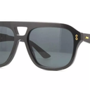 Gucci GG1263S Designer Pilot Shape Men Sunglasses: Pilot Frame Eyewear with Polarized Lenses - Epitome of Luxury and Style