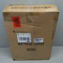 WhatsBedding 3 Inch Memory Foam Mattress Topper Queen Size Plus Thicked Down Alternative-Lined, 1700GSM Fluffy Shredded Memory Foam Filled Pillow Top, 4 Anchor Elastic Bands, Anti-Slip Bottom, 60x80in (Queen, White (Multi Layer Filling))