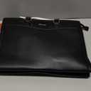 LOVEVOOK Laptop Tote Bag for Women, Office Work Bag Briefcase fit for 15.6 inch Laptop, Large Capacity Teacher Bag Handbag (Leather/Black)