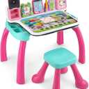 VTech Explore and Write Deluxe Activity Desk (Frustration Free Packaging), Pink, 21.5" x 25.3" x 18.2"