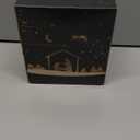 White Nativity Set, Resin Small Christmas Nativity Figurine, 11Pcs Miniature Nativity Scene, Holy Family Manger Scene Tabletop Nativity Figurines for Christmas Indoor Decor