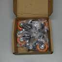 Stem Caster Wheels 2 inch Heavy Duty, Swivel Threaded Stem Mount Casters Set of 4 with American Size UNC 1/4"-20 x 1