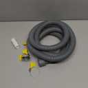 Manste Washer Drain Hose Extension,6FT, Washing Machine Drain Hose Extensionextra Long Washer Drain Hose, U-Bend Holder, Adapter 4 Pcs Clamps