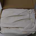 Amazon Basics Lightweight Pleated Soft Machine Washable Bed Skirt, King Size, Off White, Solid
