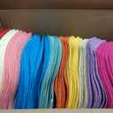 100 Pcs DIY Straw Hats Bulk, for Art Craft Party Supplies, Colorful, Adult