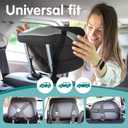 Onco Baby Car Mirror Rear Facing (2 Pack) - 100% Shatterproof & Shakeproof, Award-Winning Convex Car Mirror for Baby with 360 Rotation, Newborn Essentials (9.6 x 6.9 in)