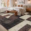 Mugorn Modern Geometric Living Room Rug, Soft Large 9x12 Area Rug
