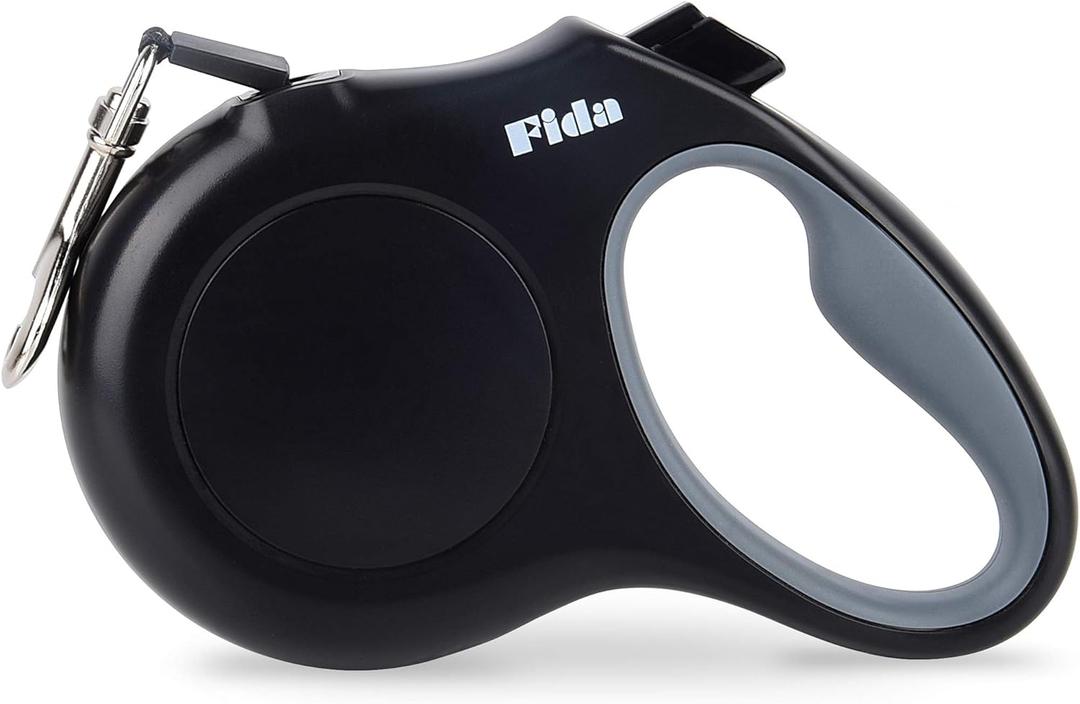 Fida Retractable Dog Leash X-Small Breed, 10 ft Durable Pet Walking Leash for Extra Small Dogs/Cats/Small Animals up to 18 lbs, 360 Tangle Free, Black