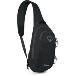 Osprey Daylite Shoulder Sling Bag - Crossbody Backpack for Everyday Carry, Festivals, and Travel (Black)